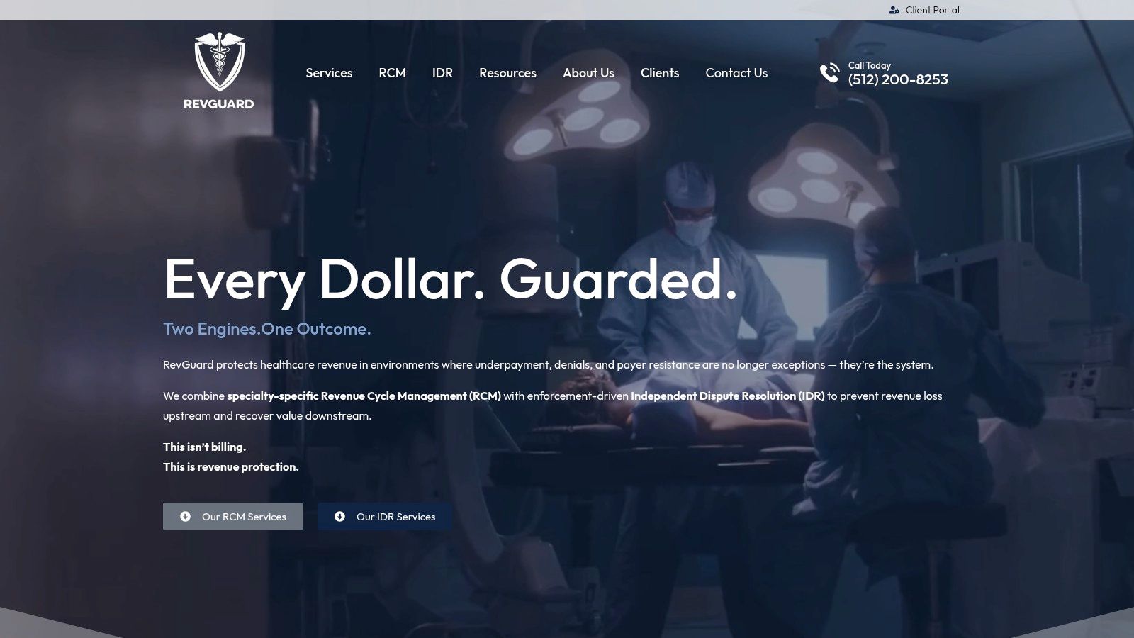 Screenshot from https://revguard.co
